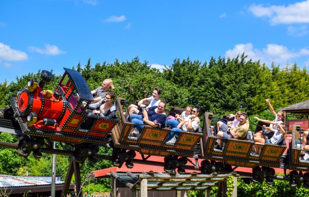 The Runaway Mine Train At Alton Towers Resort